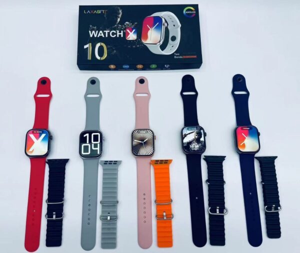 WATCH X Montre Connectée, Homme et Femme, Écran Tactile, 4GB ROM AMOLED montre intelligente portifs Smartwatch TWS NFC